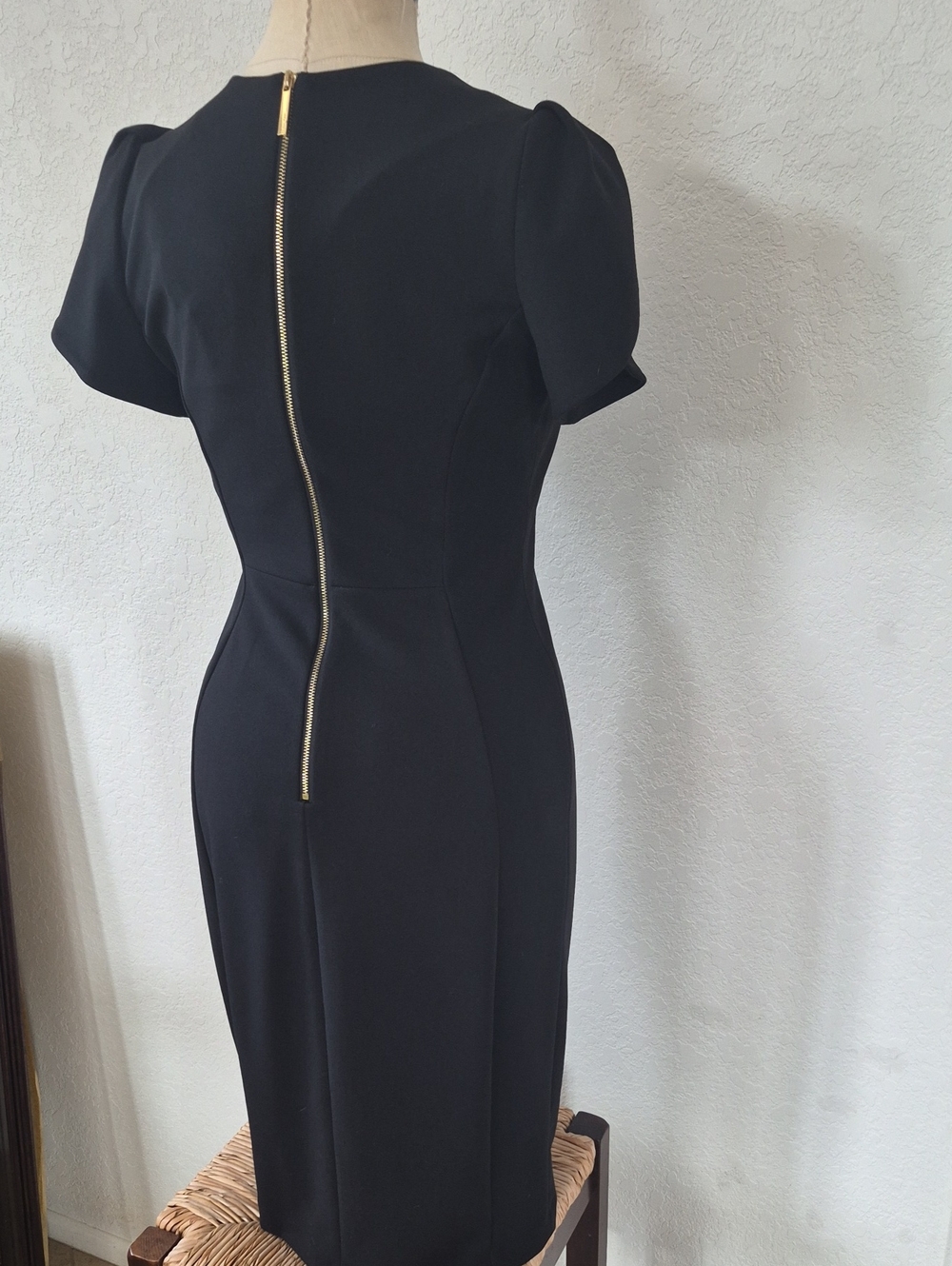 Calvin Klein Short Sleeve Black Dress Sz 2